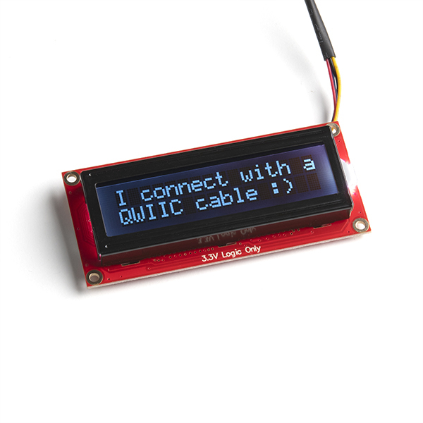 16x2 SerLCD - RGB Text (Qwiic)