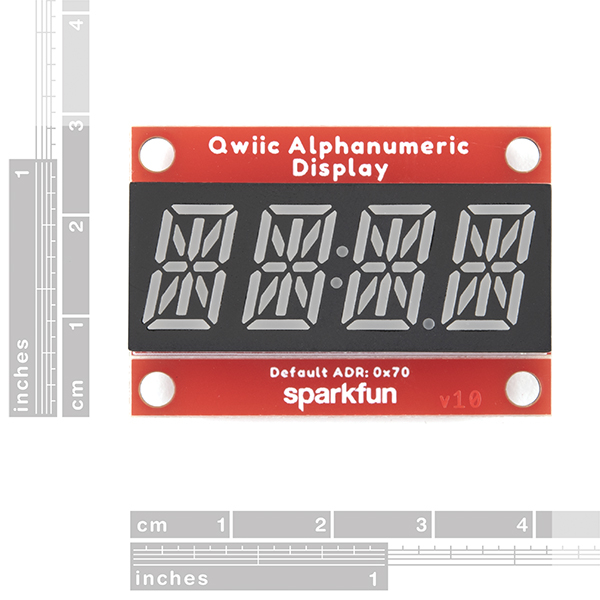 Qwiic Alphanumeric Starter Kit - Red and White