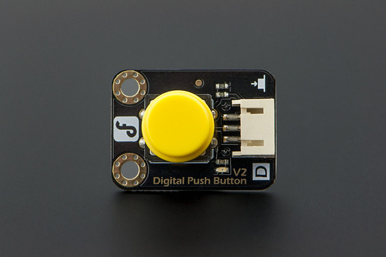 Gravity: Digital Push Button (Yellow)