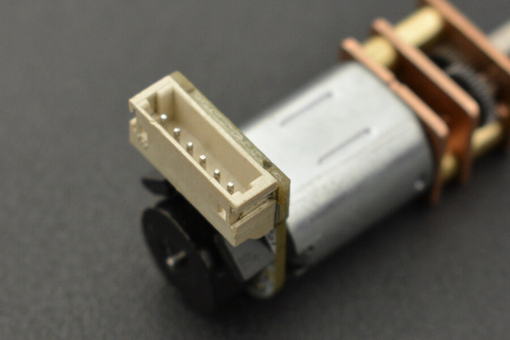 Micro Metal Geared motor w/Encoder - 6V 41RPM 380:1