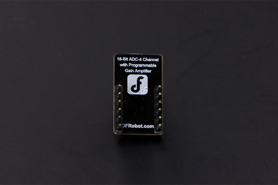 Fermion: MCP3424 18-Bit ADC-4 Channel with Programmable Gain Amplifier for Raspberry Pi (Breakout)