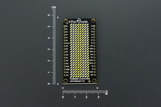 24×8 LED Matrix (White) - FireBeetle Covers
