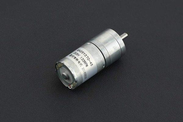 DC Geared Motor, 6V 133RPM 4.5kg.cm, 45:1 Metal Reducer