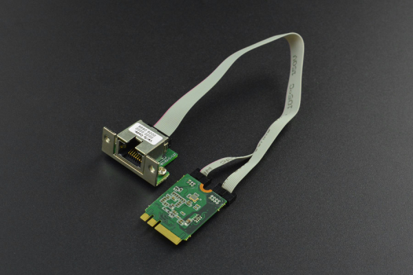 M.2 (A+E Key) to Gigabit Ethernet Module for LattePanda Alpha and Delta