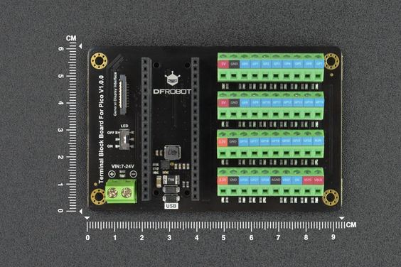 Terminal Block Board for Raspberry Pi Pico
