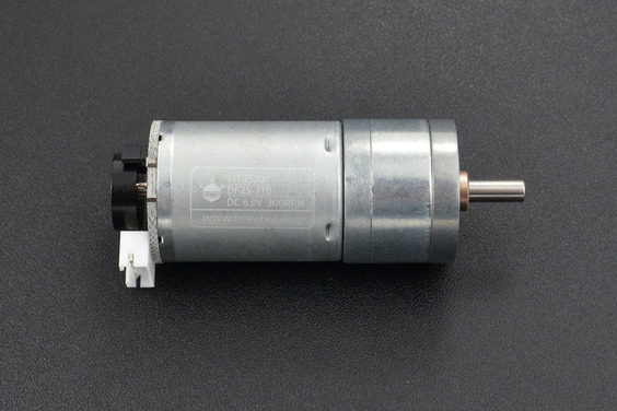 Metal DC Geared Motor w/Encoder - 6V 300RPM 3.6Kg.cm