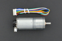 DC Geared Motor, w/Encoder, Metal, 6V, 100RPM, 6.5Kg.cm