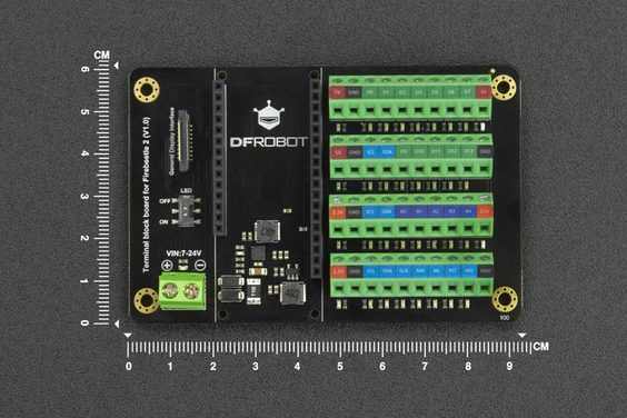 Terminal Block Board for FireBeetle 2 ESP32-E IoT Microcontroller