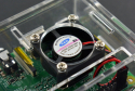 Transparent Acrylic Case for Raspberry Pi B+/2B/3B (with fan)
