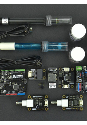 KIT0131, KnowFlow Basic Kit - pH, EC, Bluetooth, Micro-SD Storage