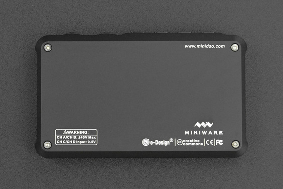 Oscilloscope Miniware 4-Channel, ARM Cortex M3, 100M Sa/s