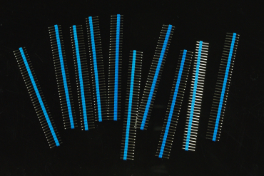 0.1″ (2.54 mm) Arduino Male Pin Headers (Straight Blue 10PCS)