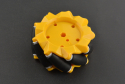 Mecanum Wheel, 80mm - Right, 9 Rollers, 10kg Load