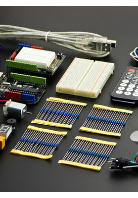DFR0100, Beginner Kit for Arduino, DFRobot, 15 Projects, UNO R3