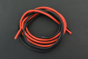 High Temperature Resistant Silicone Wire (12AWG 4mm2 1m Red & Black)