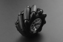 Black Mecanum Wheel with Motor Shaft Coupling (60mm) - Right