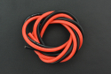 High Temperature Resistant Silicone Wire (10AWG 6mm2 1m Red & Black)