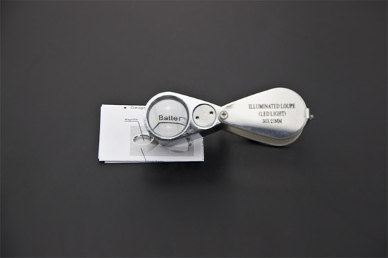 Magnifier Mini Illuminated Loupe, 30X with LED Lights
