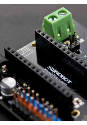 DFR0012, Nano IO Shield for Arduino Nano, Gravity Interface, I2C, 5V Power