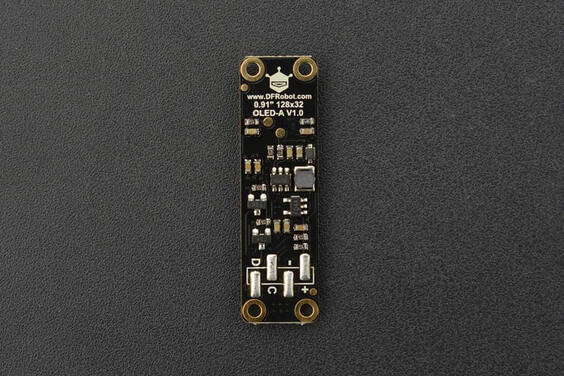 Fermion: Monochrome 0.91” 128x32 I2C OLED Display with Chip Pad (Breakout)