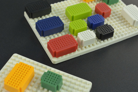 Multi-color Block Building Breadboard Kit