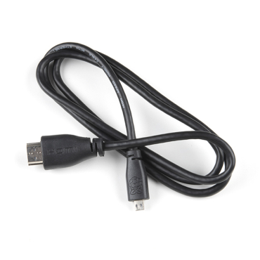 Raspberry Pi Official Micro HDMI to HDMI-A Cable (1m)