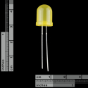 Diffused LED - Yellow 10mm