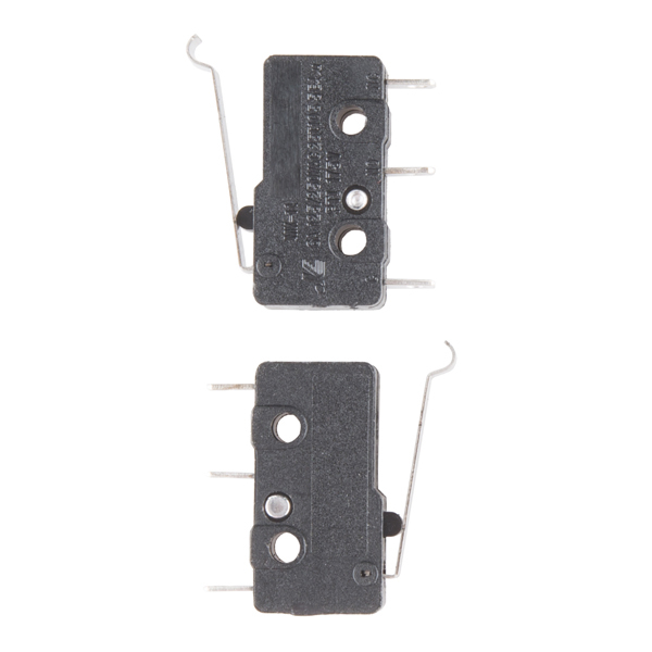 Mini Microswitch - SPDT (Offset Lever, 2-Pack)