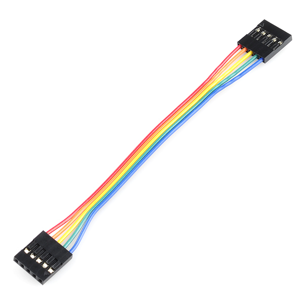Jumper Wire - 0.1", 5-pin, 4"