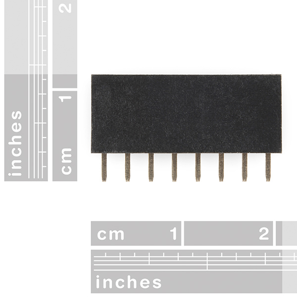 Header - 8-pin Female (PTH, 0.1")
