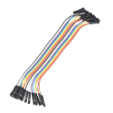 Jumper Wires - Connected 6" (F/F, 20 pack)