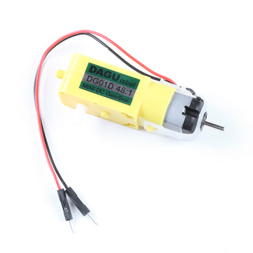 Hobby Gearmotor - 140 RPM, Male Connectors (Single)