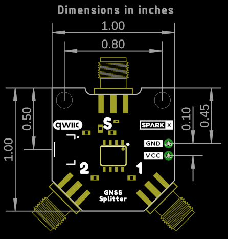 GNSS Antenna Splitter (Power Divider) with DC Pass