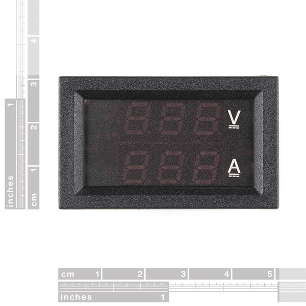 Digital Voltmeter Ammeter 30V 10A Red and Blue