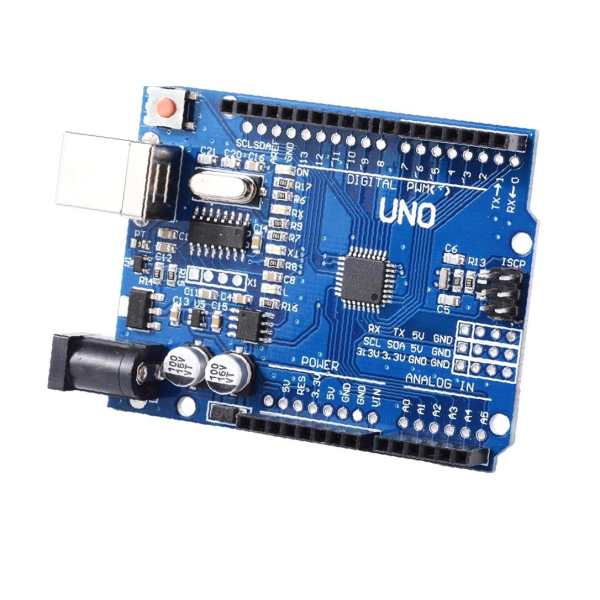 Arduino UNO R3 (klon), Mega328P with CH340_Tiltet view
