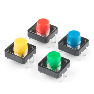 Multicolor Buttons - 4-pack
