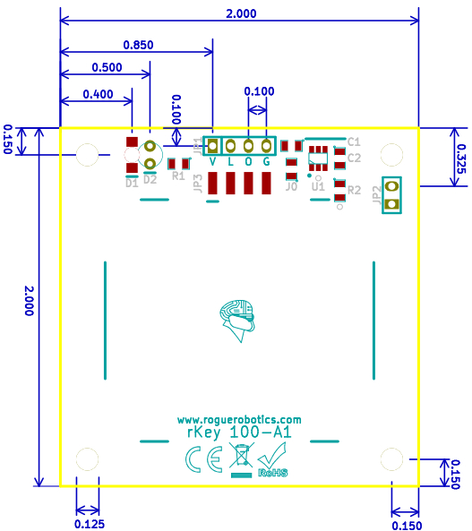 Capacitive Touch Key fra Rogue Robotics_drawing