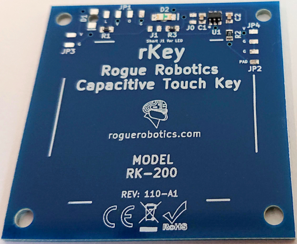 Capacitive Touch Key fra Rogue Robotics_front
