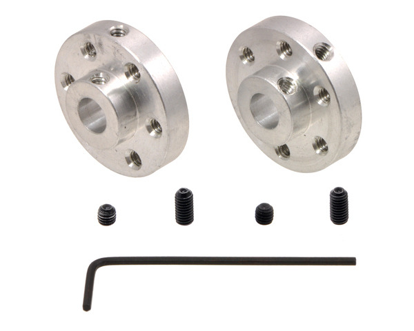 Pololu Universal Aluminum Mounting Hub for 6mm Shaft, M3 Holes (2-Pack)