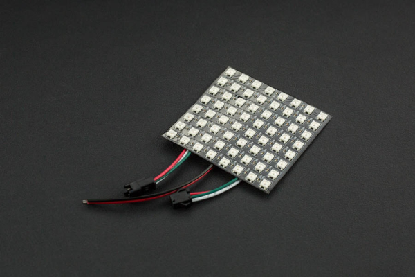 RGB LED Matrix 8x8, Full Color, Cascade Control, 5V