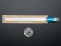 Adafruit 178 SoftPot 100mm - nærbillede af konnektor med 0,1" pin-afstand til breadboard