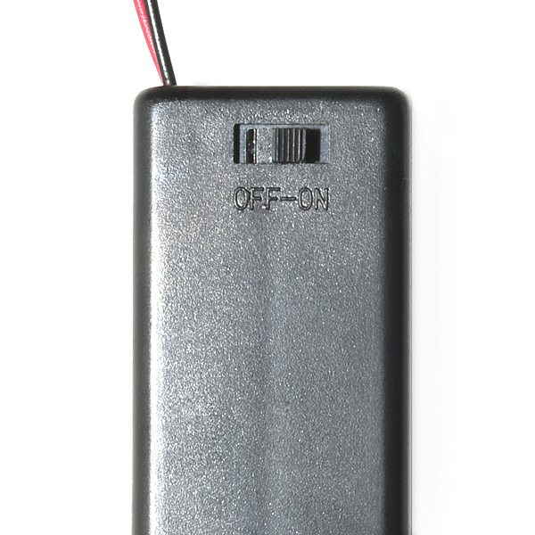 Battery Holder 2xAAA with Cover and Switch