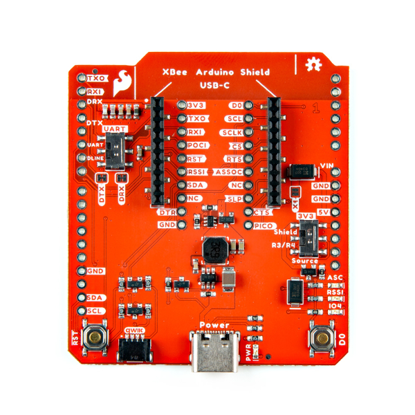 Digi XBee® Arduino Shield - USB-C (Qwiic)
