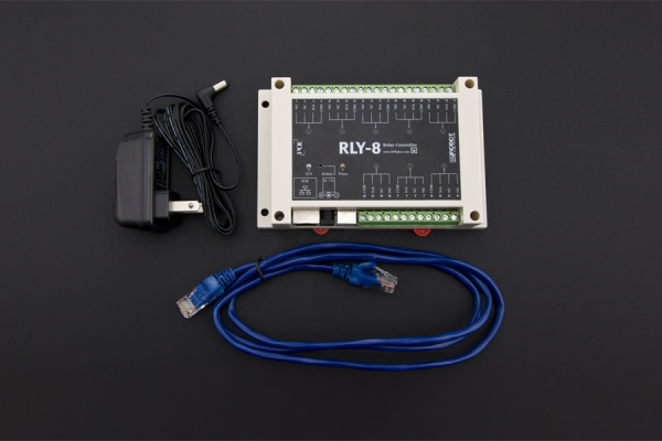 8 Channel Ethernet Relay Controller (Support PoE and USB)