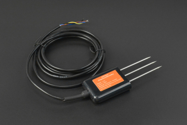 Soil Temperature and Moisture Sensor RS485 MODBUS RTU, IP68, 5-30V, for Arduino
