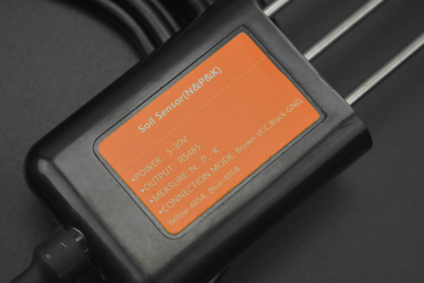 Soil NPK Measure Sensor MODBUS RTU RS485, IP68, 5-30V