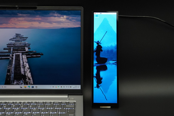 8.8" IPS Bar Touch Display, 480×1920, Compatible with Raspberry Pi 4B, 3B+, 3B