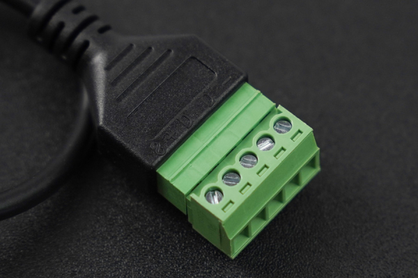 Power Cable, 5-Pin Type C Male to Solderless Terminal, 30cm, 5V 2A Output