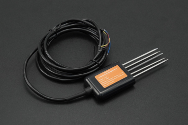 Soil Moisture, Temperature, pH & EC Sensor MODBUS RTU RS485, IP68, 5-30V