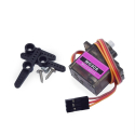 MG90S, Micro servo, 9g, 180 grader and servo hubs